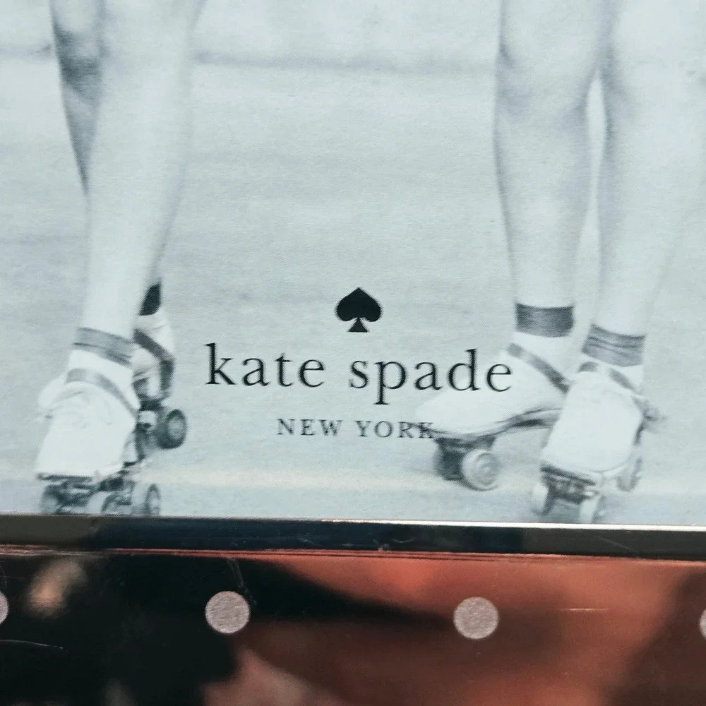 Kate Spade New York Lenox Rose Gold Polka Dot 4x6 Picture Frame Metal Chic